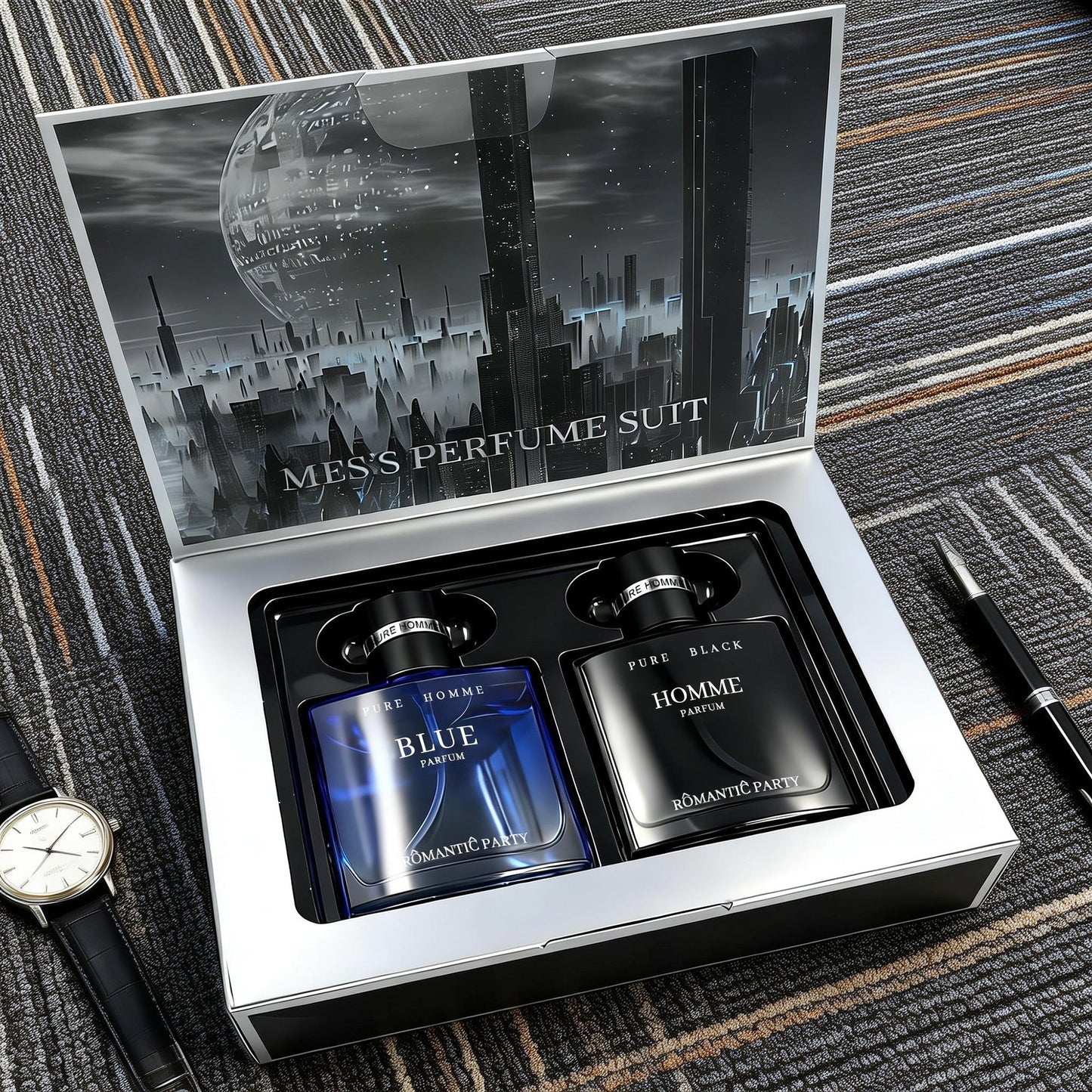 Blue Homme Men's Cologne Set 30mlx2 Eau de Parfum