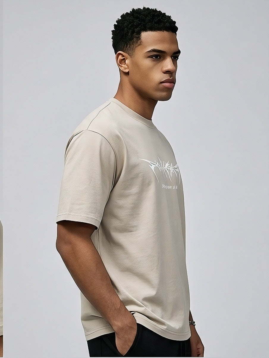 Men's 260GSM Heavyweight T-Shirt - Premium Cotton Short Sleeve Tee