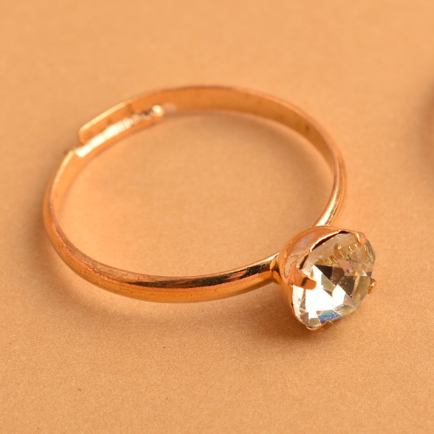 Fashion Square Claw Diamond Ring - 4 Color Options