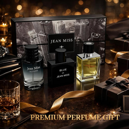 JEAN MISS Black Men's Cologne Set 30ml x 3 Eau de Parfum