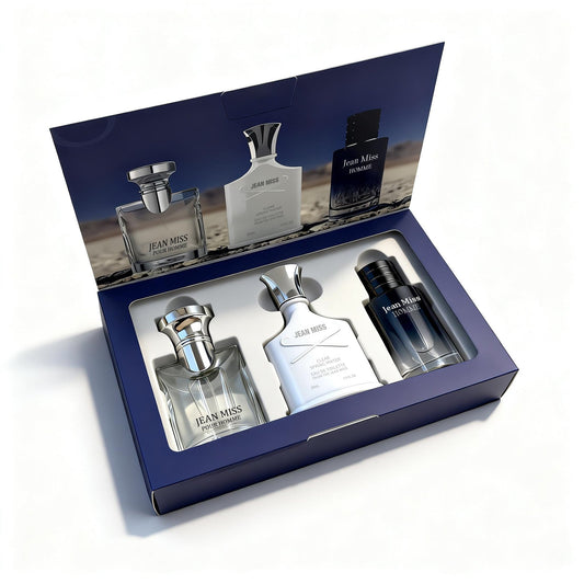 JEAN MISS Blue Men's Cologne Set 30ml x 3 Eau de Parfum