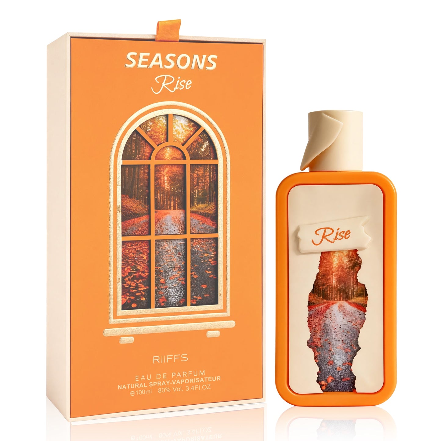 RIIFFS Season Rise Cologne-3.4Fl Oz Eau de Parfum with  Pink Pepper , Nutmeg ,Caramel and Vanilla Bean Notes Fragrance