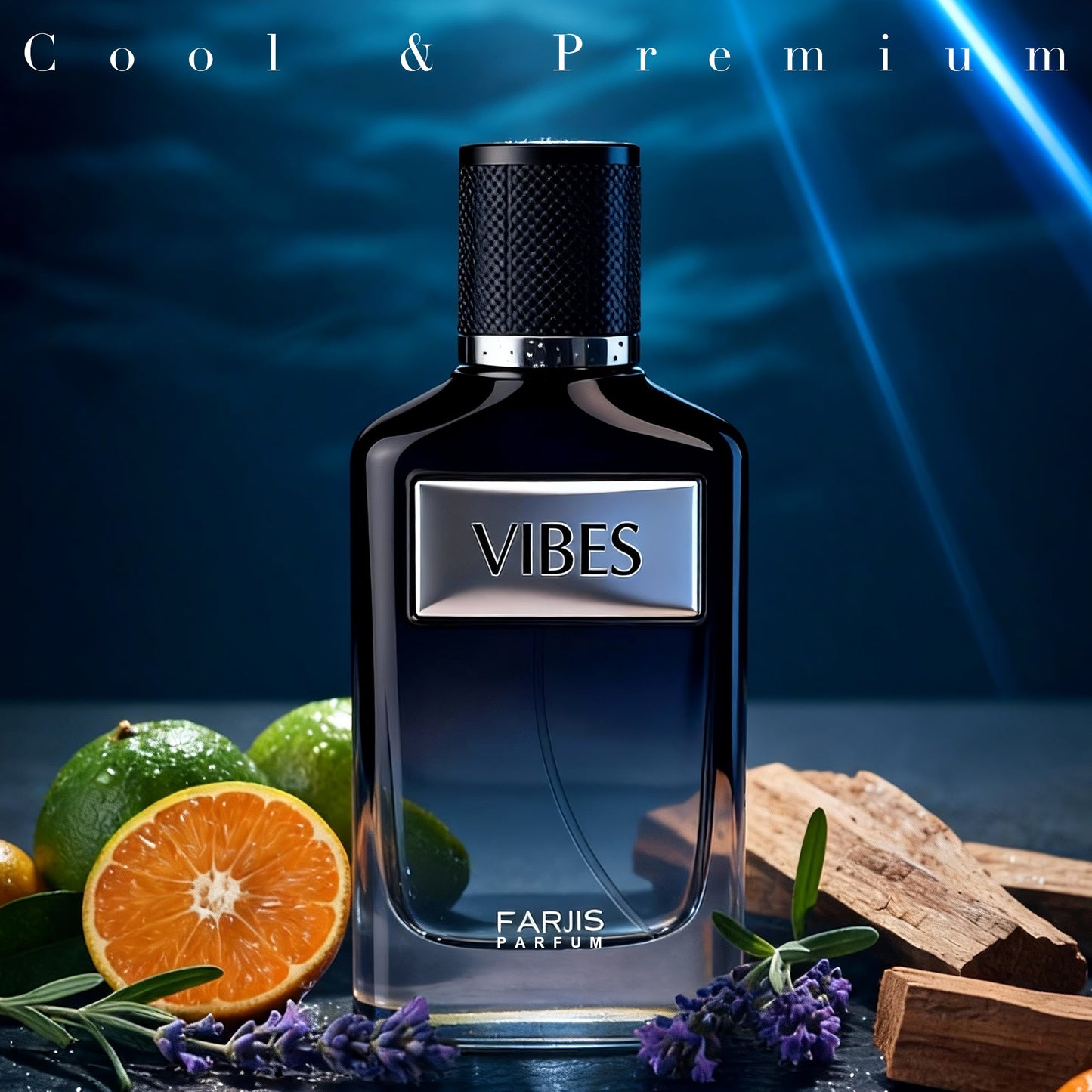 FARIIS Vibes Men's Fresh Sage Geranium Cologne 100ml Eau de Parfum Men Perfume