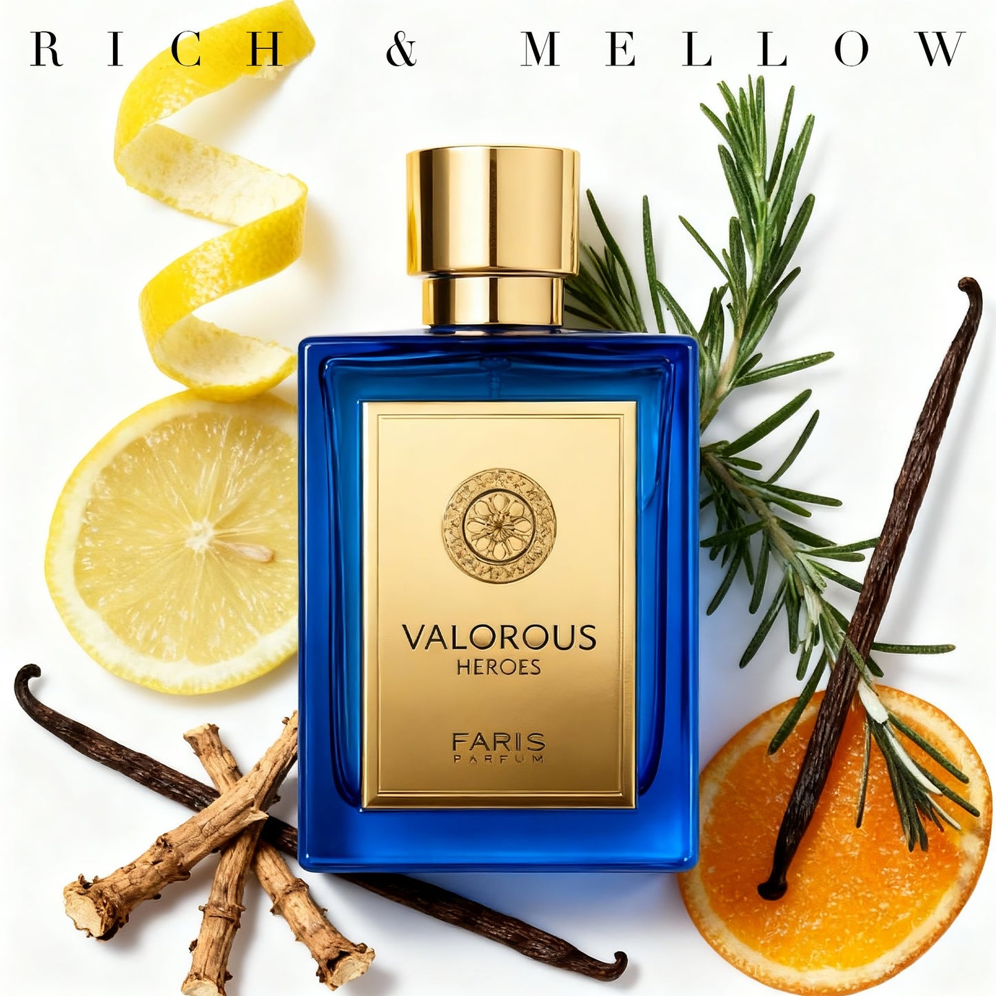 FARIIS VALORES HEROES Men's Cologne 100ml Woody Oriental Eau de Parfum Fragrance
