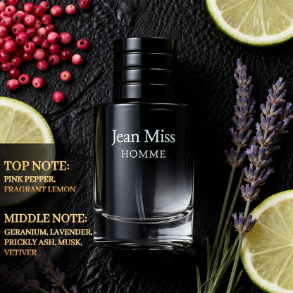 JEAN MISS Black Men's Cologne Set 30ml x 3 Eau de Parfum