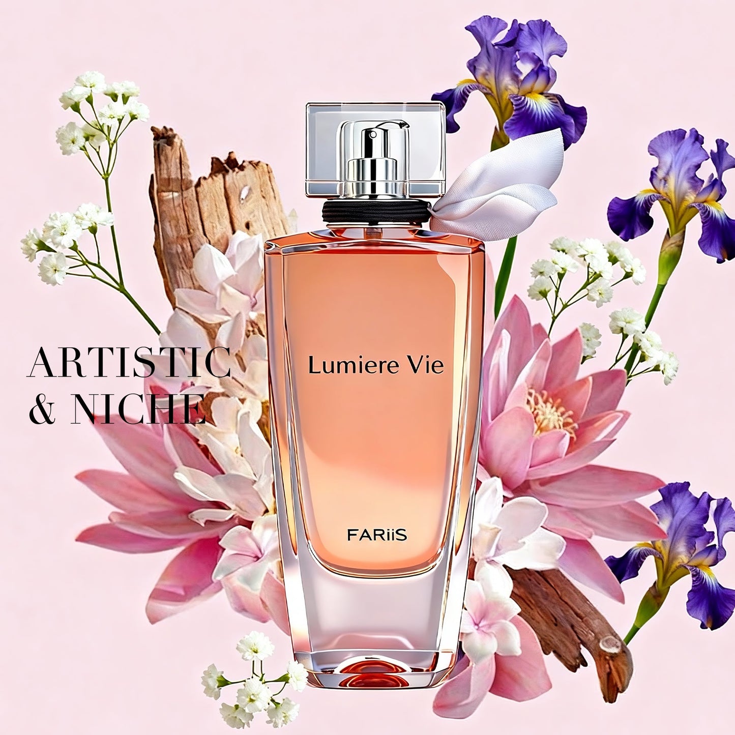 FARIIS Lumiere Vie Iris & Vanilla Feminine Women Perfume 100ml Eau De Parfum Fragrance for Women