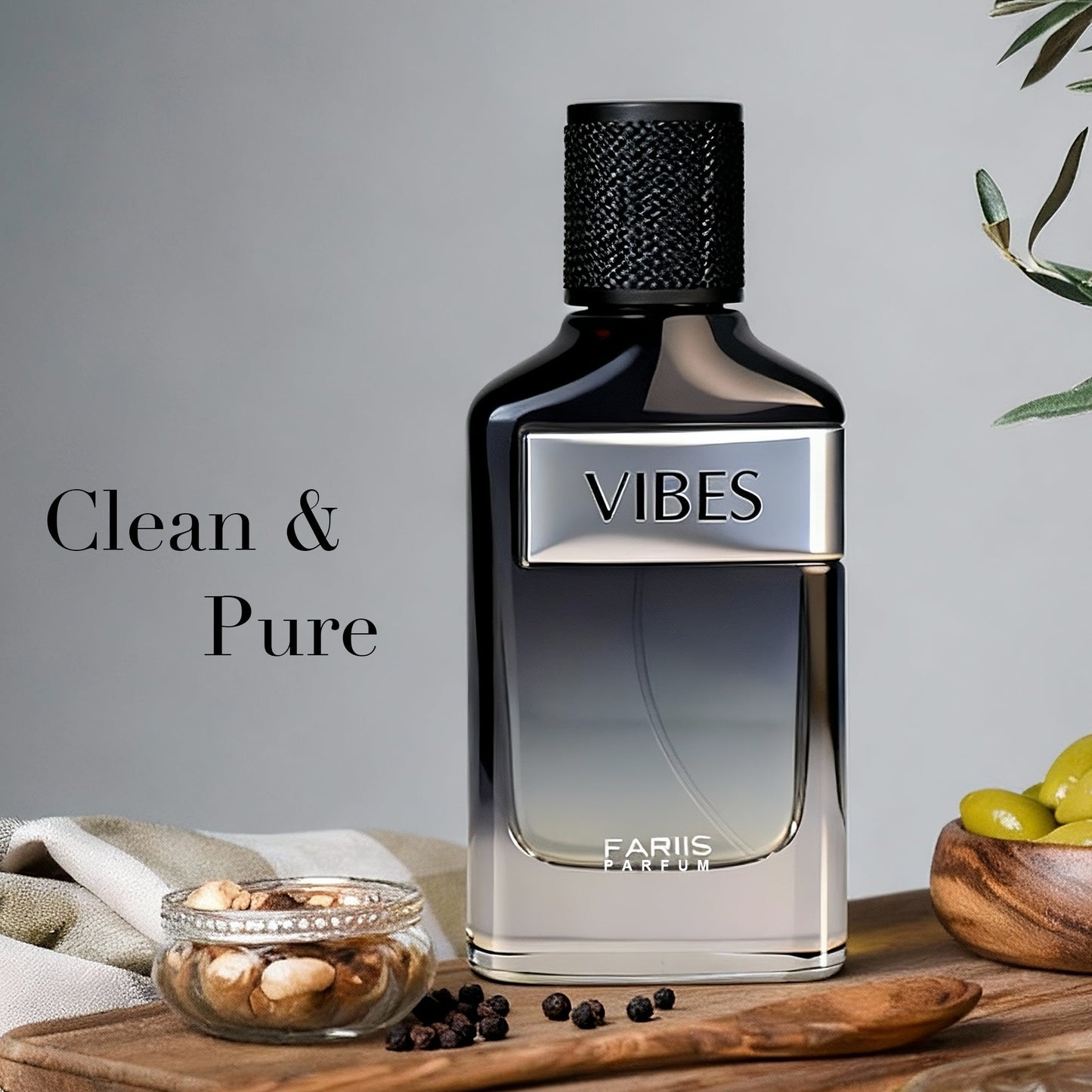 FARIIS Vibes Men's Fresh Sage Geranium Cologne 100ml Eau de Parfum Men Perfume