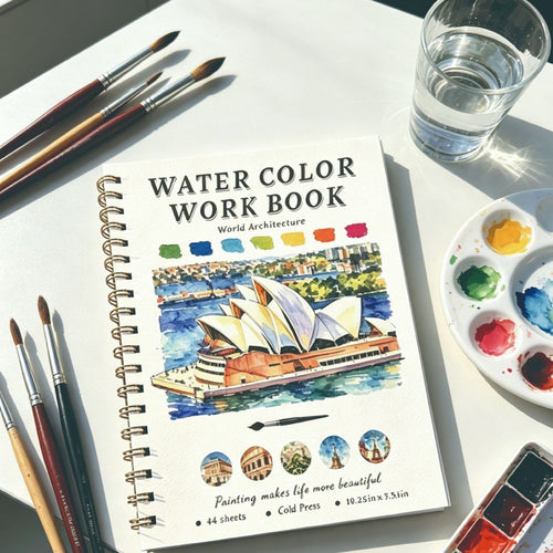 Watercolor Sketchbook 200gsm - Beginner Painting Book