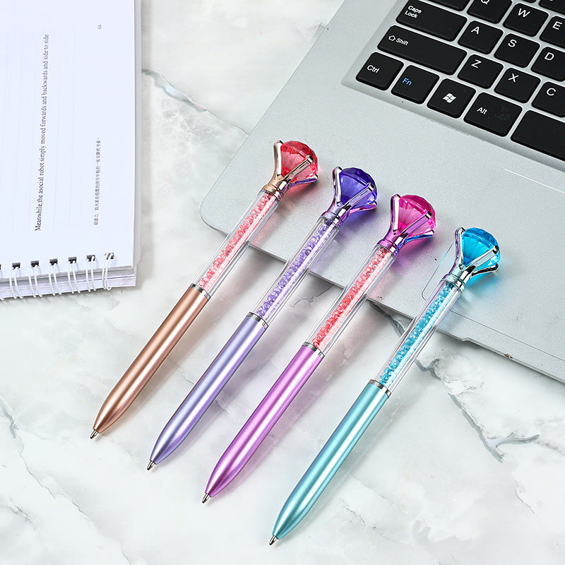 Diamond Crystal Ballpoint Pen - Glitter Sparkle Retractable Ink