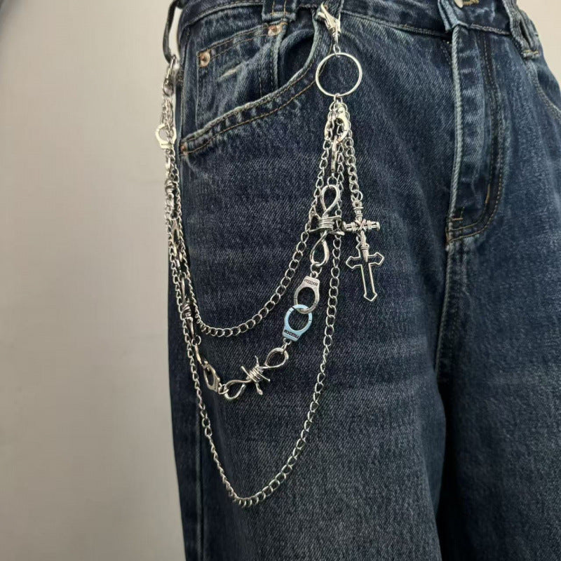 Punk Metal Chain Waist Belt - Unisex Streetwear