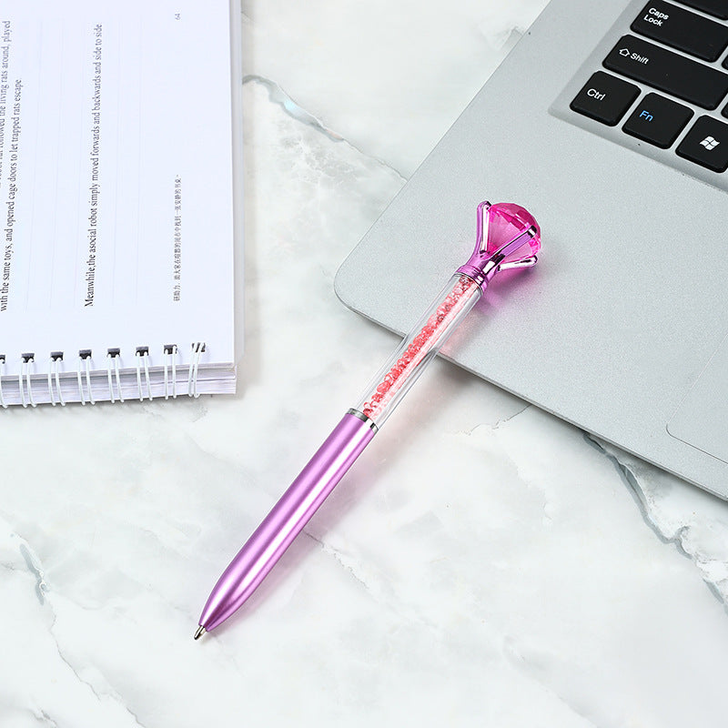 Diamond Crystal Ballpoint Pen - Glitter Sparkle Retractable Ink