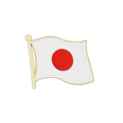 World Flag Country Lapel Pin - Enamel Metal Brooch International