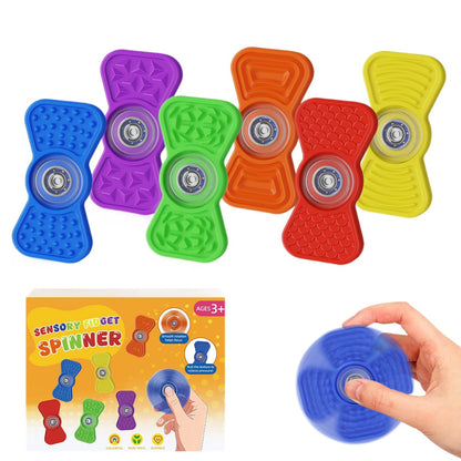 Silicone Sensory Fidget Spinner - Stress Relief Toy
