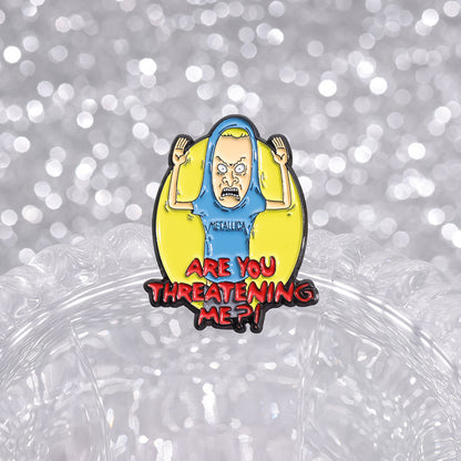 Cartoon Character Metal Pin Badge - Funny Enamel Brooch