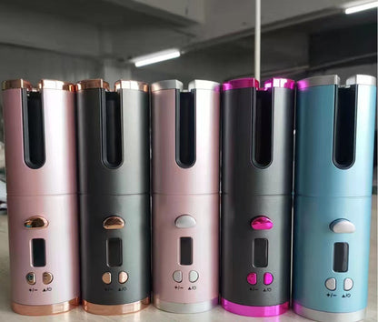USB Cordless Curling Iron - Auto Rotating Hair Curler