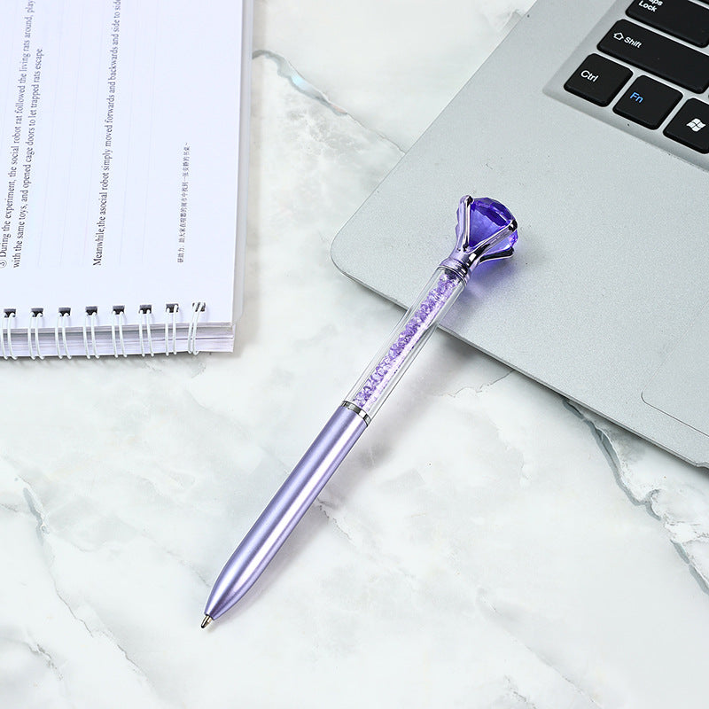 Diamond Crystal Ballpoint Pen - Glitter Sparkle Retractable Ink