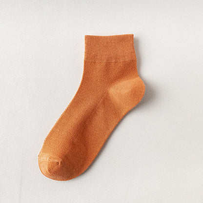 Men's Cotton Ankle Socks - Breathable 6-Pack