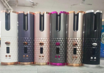 USB Cordless Curling Iron - Auto Rotating Hair Curler