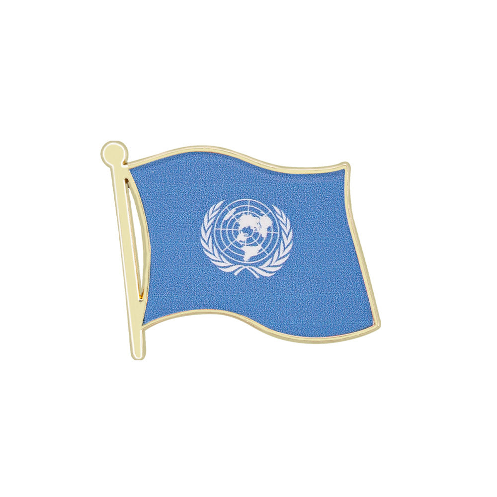 World Flag Country Lapel Pin - Enamel Metal Brooch International