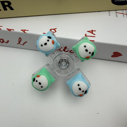 LED Light-Up Keyboard Dog Keychain - Stress Toy