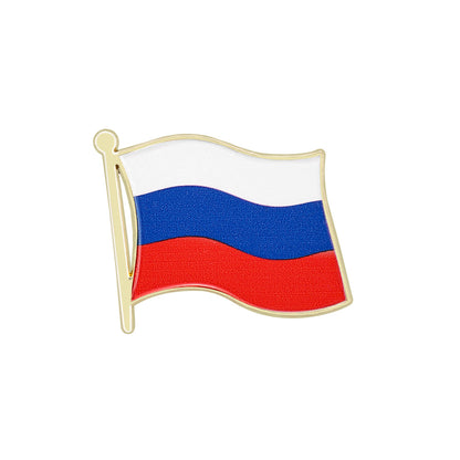World Flag Country Lapel Pin - Enamel Metal Brooch International