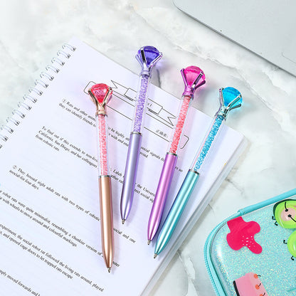 Diamond Crystal Ballpoint Pen - Glitter Sparkle Retractable Ink