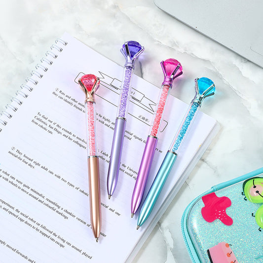 Diamond Crystal Ballpoint Pen - Glitter Sparkle Retractable Ink
