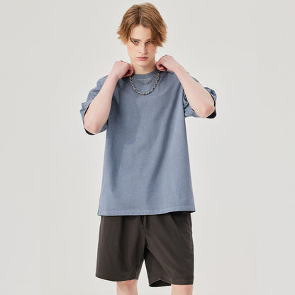 Men's 250GSM Washed Heavyweight T-Shirt - Vintage Look