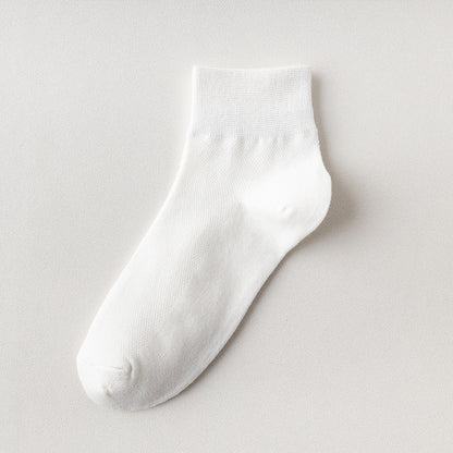 Men's Cotton Ankle Socks - Breathable 6-Pack
