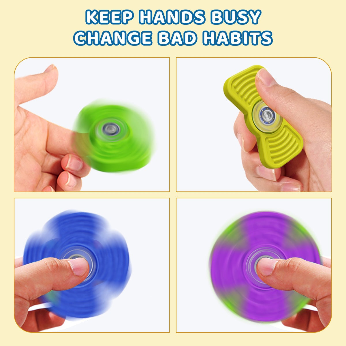 Silicone Sensory Fidget Spinner - Stress Relief Toy