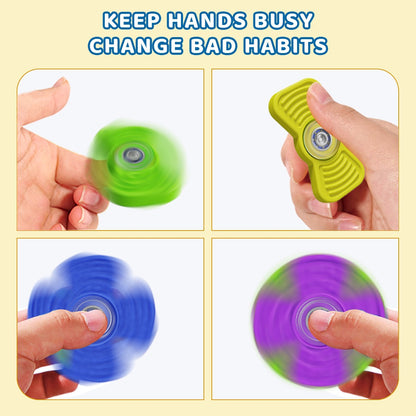 Silicone Sensory Fidget Spinner - Stress Relief Toy