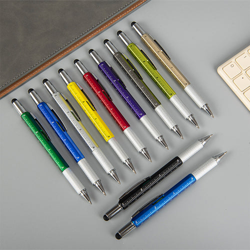 6-in-1 Multi-Function Pen - Screwdriver Ruler Level Stylus