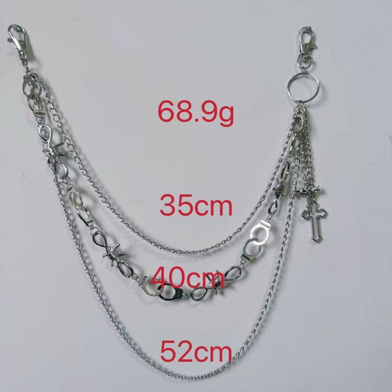 Punk Metal Chain Waist Belt - Unisex Streetwear