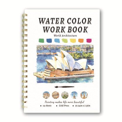 Watercolor Sketchbook 200gsm - Beginner Painting Book