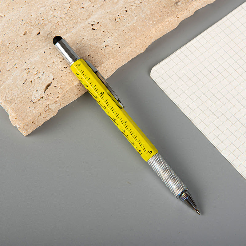 6-in-1 Multi-Function Pen - Screwdriver Ruler Level Stylus