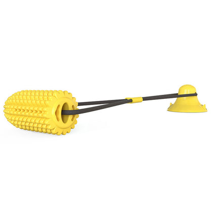 Dog Corn Squeaky Toy & Toothbrush Set