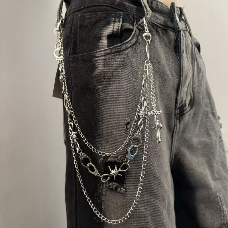 Punk Metal Chain Waist Belt - Unisex Streetwear