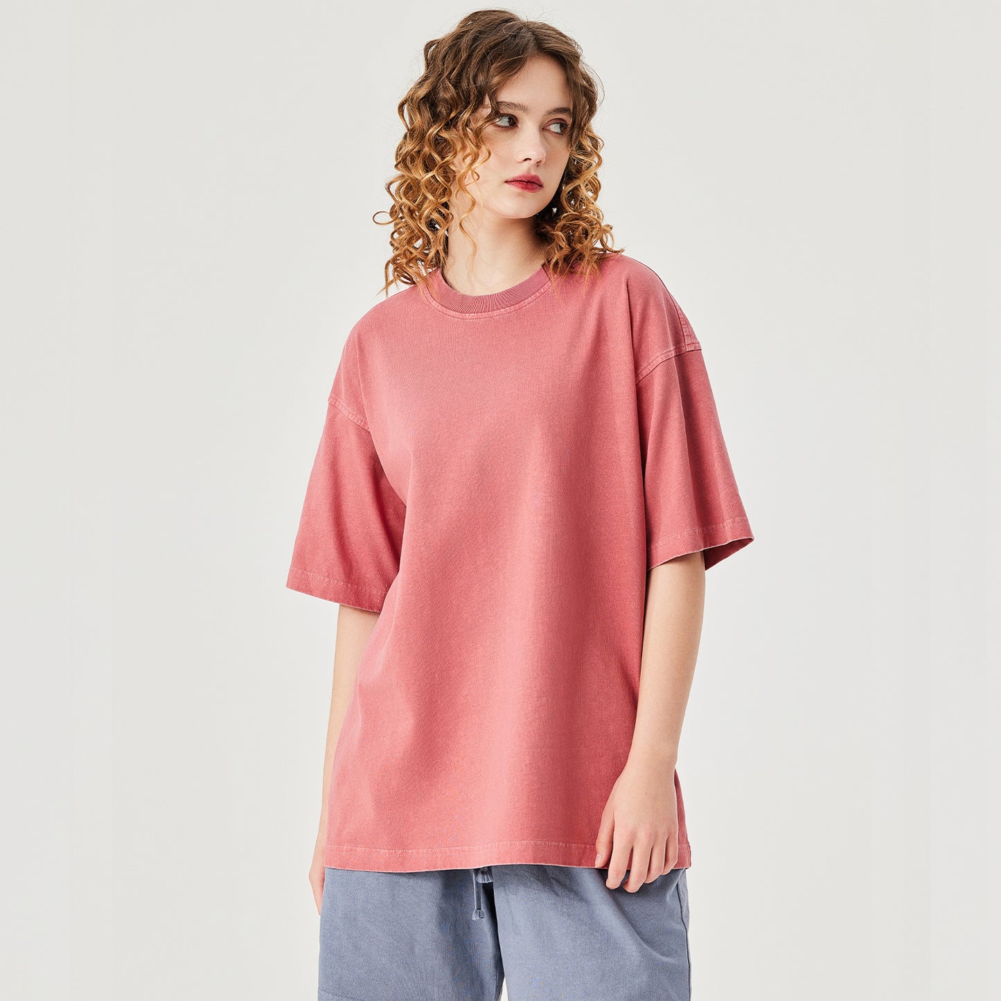 Men's 250GSM Washed Heavyweight T-Shirt - Vintage Look