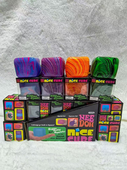 Stress Relief Sensory Toy - Needoh Style Squishy Ice Cube Jelly