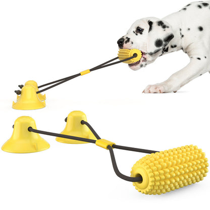 Dog Corn Squeaky Toy & Toothbrush Set