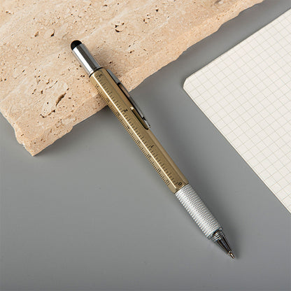 6-in-1 Multi-Function Pen - Screwdriver Ruler Level Stylus