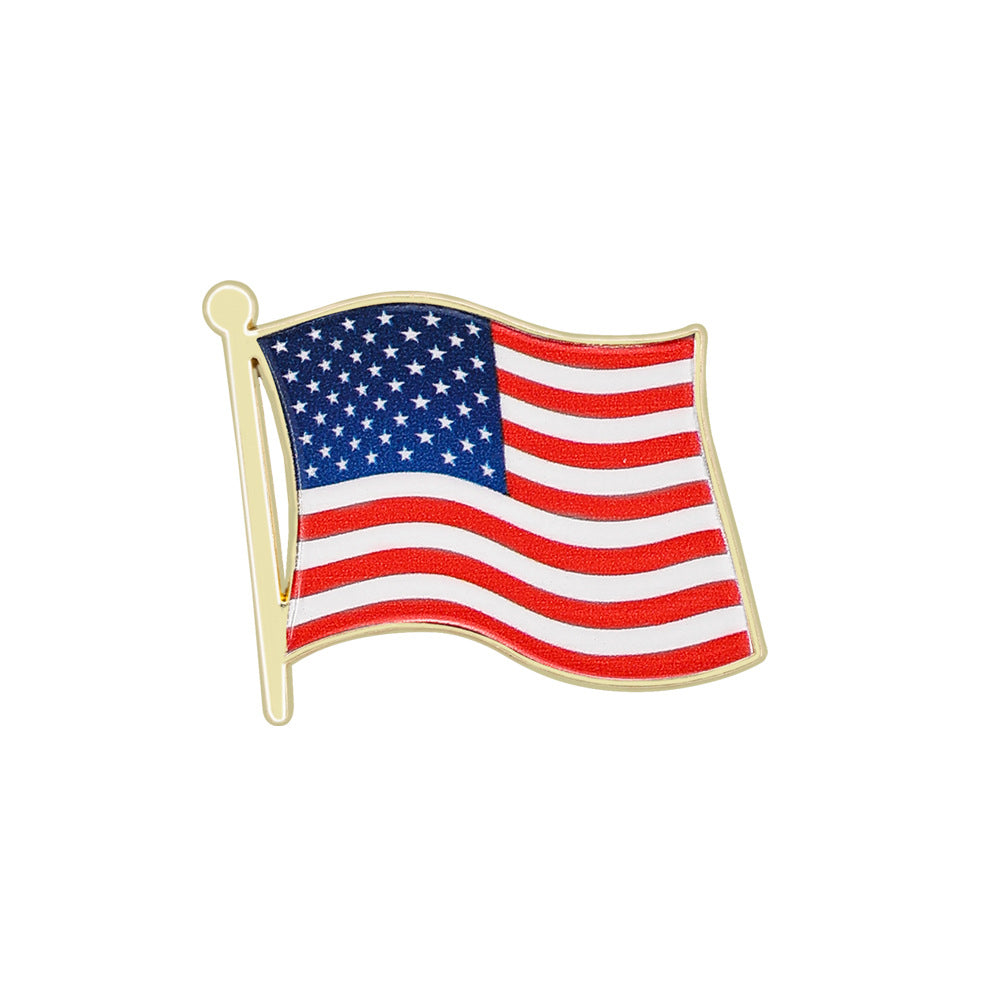 World Flag Country Lapel Pin - Enamel Metal Brooch International