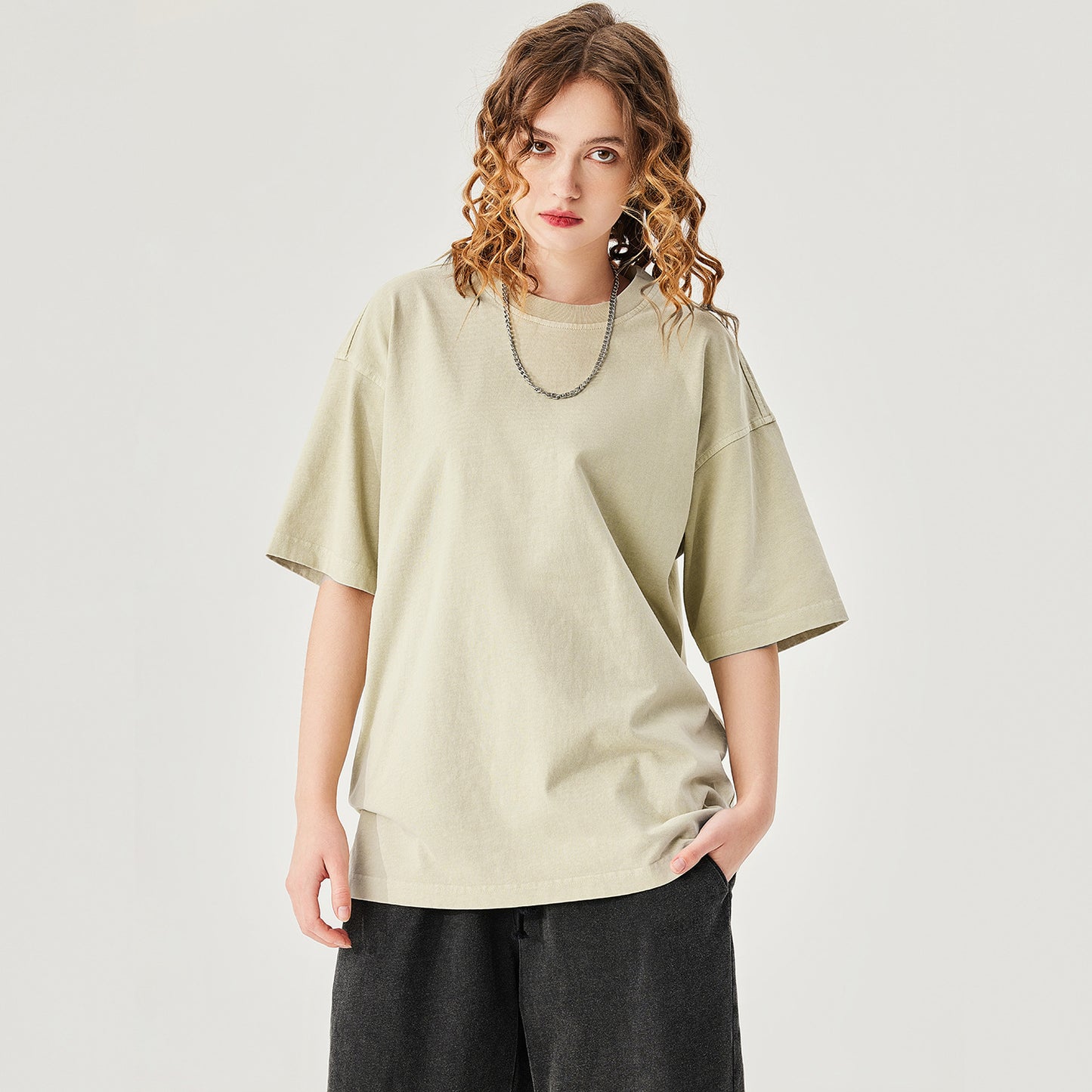 Men's 250GSM Washed Heavyweight T-Shirt - Vintage Look