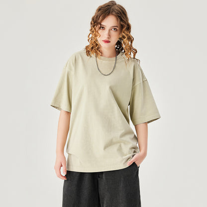 Men's 250GSM Washed Heavyweight T-Shirt - Vintage Look