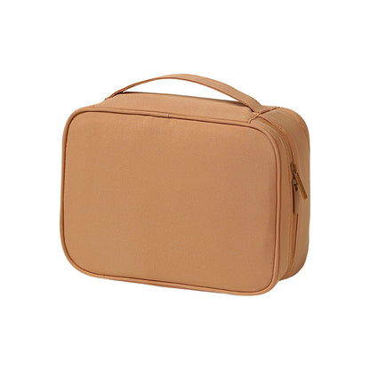 Oxford Cosmetic Travel Bag - Divided Toiletry Organizer with Compartments