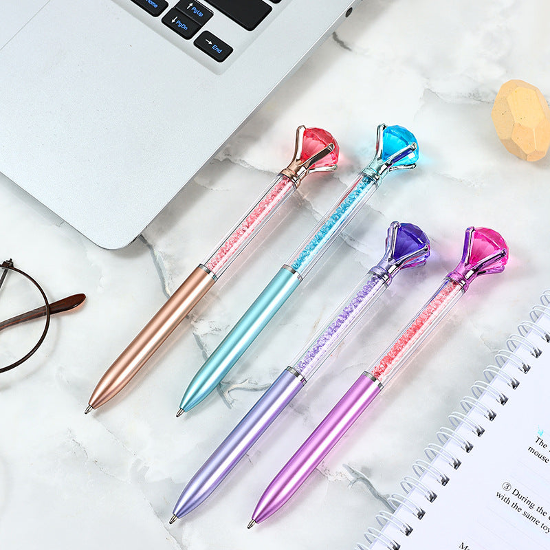 Diamond Crystal Ballpoint Pen - Glitter Sparkle Retractable Ink
