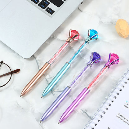 Diamond Crystal Ballpoint Pen - Glitter Sparkle Retractable Ink