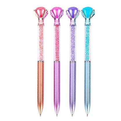 Diamond Crystal Ballpoint Pen - Glitter Sparkle Retractable Ink