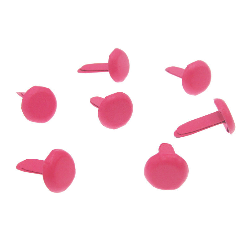 Paper Brad Fasteners for Scrapbooking - Colorful Craft Prongs 100-Pack