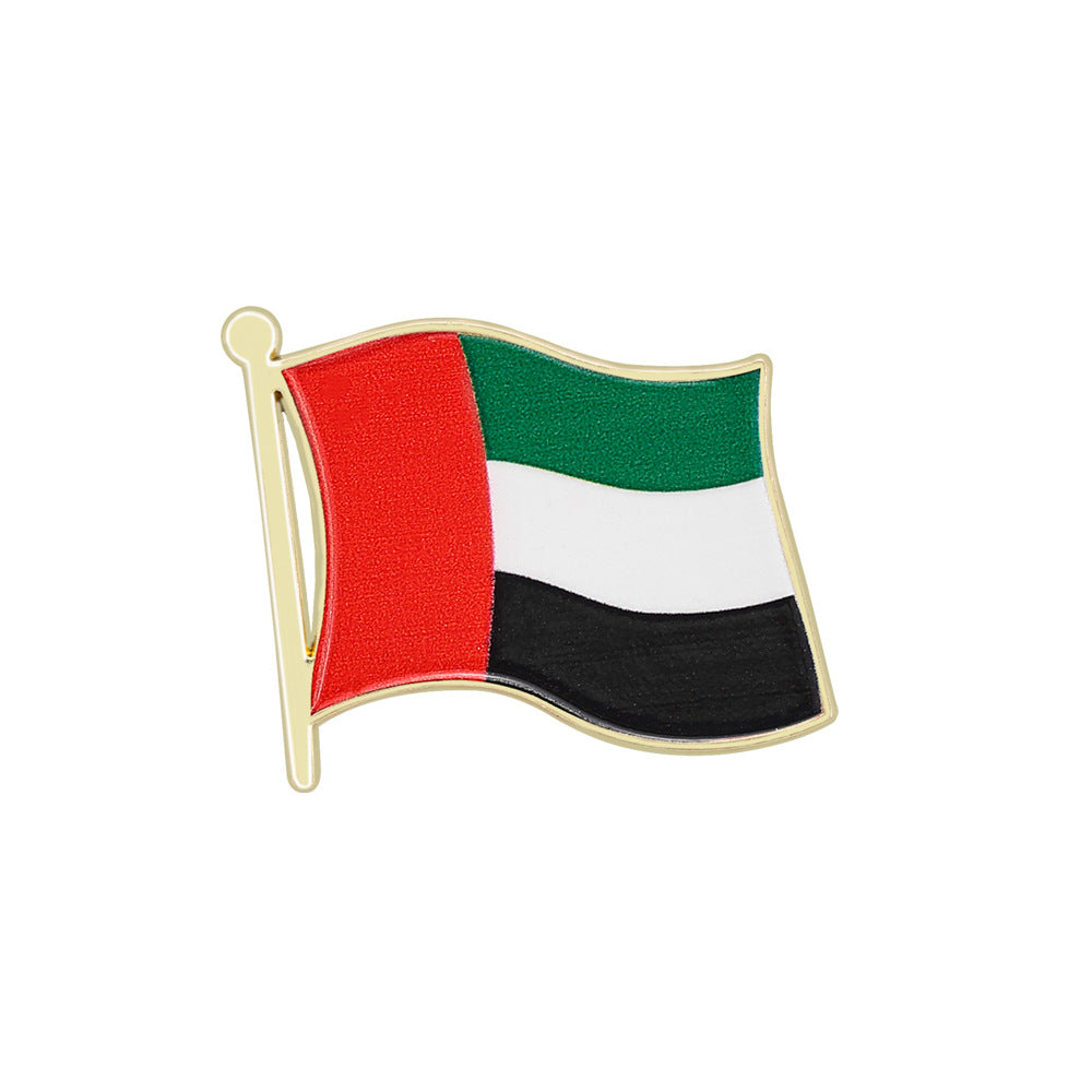 World Flag Country Lapel Pin - Enamel Metal Brooch International